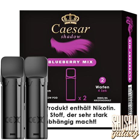 Caesar Caesar Shadow - Blueberry Mix - Liquid Pod - 2 ml - Nikotin 20 mg - 2er Pack (4ml)