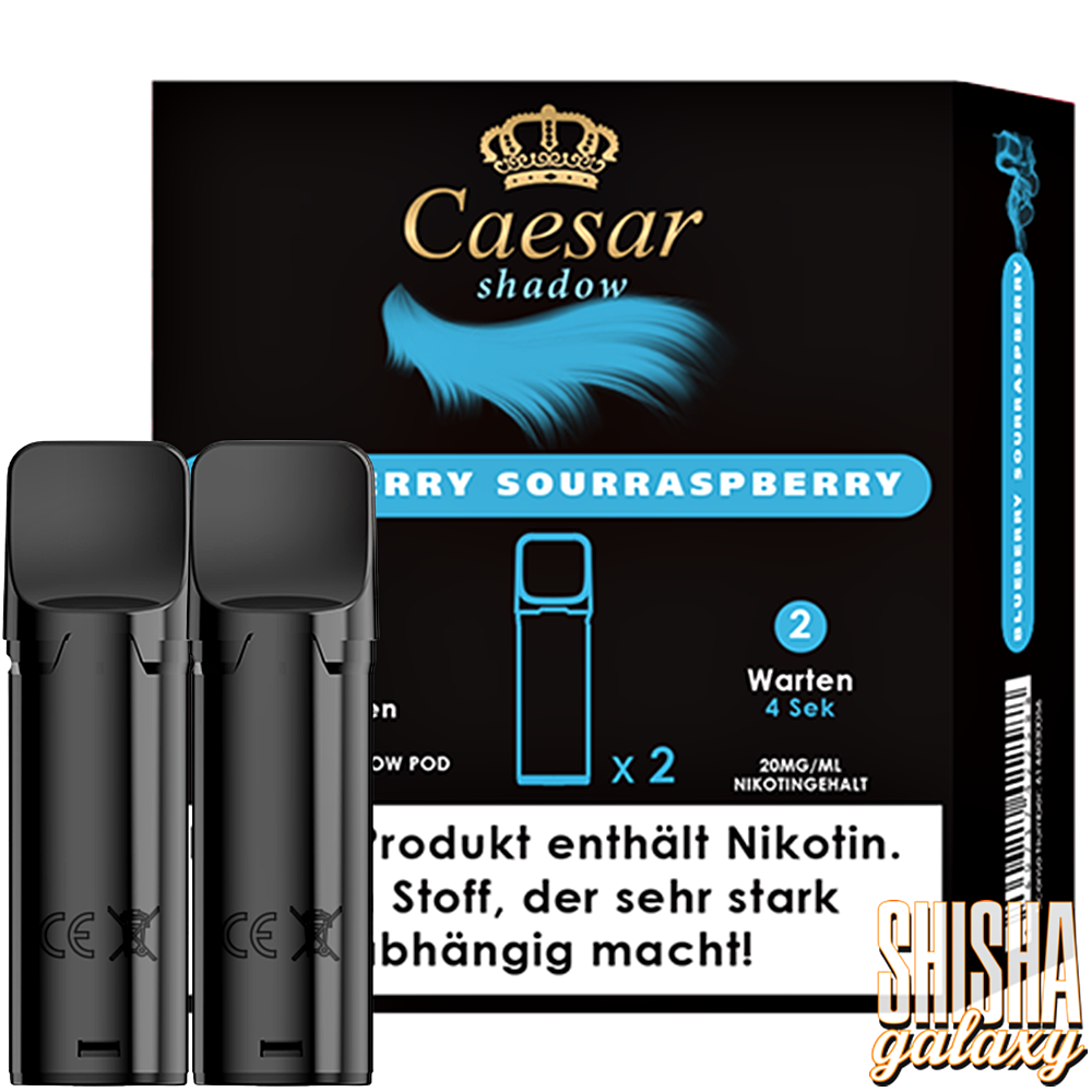 Caesar Caesar Shadow - Blueberry Sour Raspberry - Liquid Pod - 2 ml - Nikotin 20 mg - 2er Pack (4ml) Caesar Caesar Shadow - Blueberry Sour Raspberry - Liquid Pod - 2 ml - Nikotin 20 mg - 2er Pack (4ml)