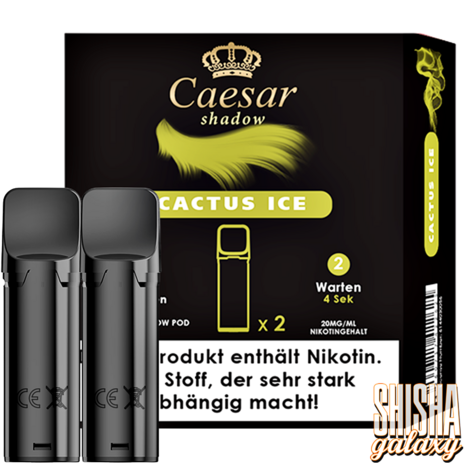 Caesar Caesar Shadow - Cactus Ice - Liquid Pod - 2 ml - Nikotin 20 mg - 2er Pack (4ml) Caesar Caesar Shadow - Cactus Ice - Liquid Pod - 2 ml - Nikotin 20 mg - 2er Pack (4ml)