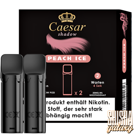 Caesar Caesar Shadow - Peach Ice - Liquid Pod - 2 ml - Nikotin 20 mg - 2er Pack (4ml) Caesar Caesar Shadow - Peach Ice - Liquid Pod - 2 ml - Nikotin 20 mg - 2er Pack (4ml)