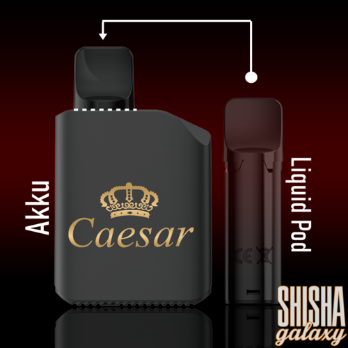 Caesar Caesar Shadow - Peach Ice - Liquid Pod - 2 ml - Nikotin 20 mg - 10er Pack