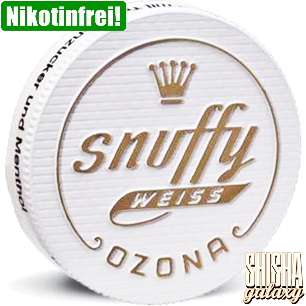 Ozona Ozona - Snuffy Weiss - Snuff / Schnupfpulver mit Traubenzucker - Tabakfrei & Nikotinfrei - Dose - 6g Ozona Ozona - Snuffy Weiss - Snuff / Schnupfpulver mit Traubenzucker - Tabakfrei & Nikotinfrei - Dose - 6g