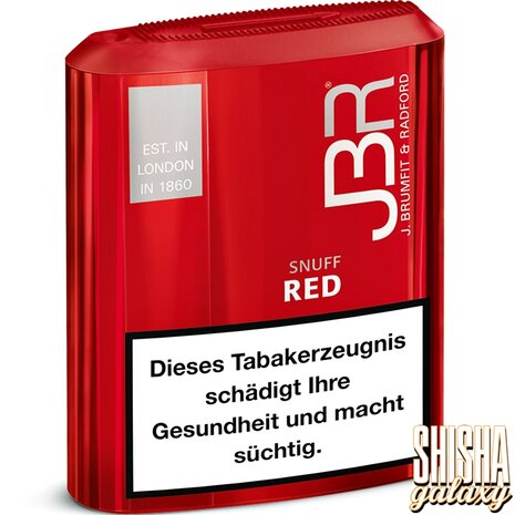 JBR John Brumfit & Radford JBR - Red - Snuff / Schnupftabak mit Nikotin - Dose - 10g