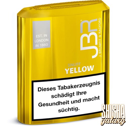 JBR John Brumfit & Radford JBR - Yellow - Snuff / Schnupftabak mit Nikotin - Dose - 10g