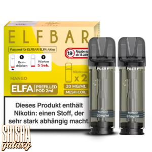 Elf Bar ELFA - Mango - Liquid Pod - Nikotin 20 mg - 2er Pack