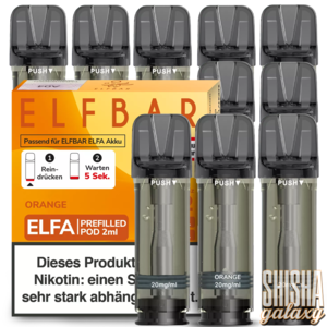 Elf Bar ELFA - Orange - Liquid Pod - Nikotin 20 mg - 10er Pack