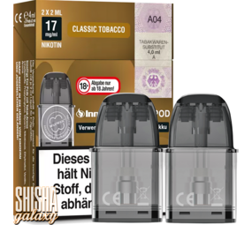 InnoCigs ECO - Classic Tobacco - Liquid Pod - Nikotin 17 mg - 2er Pack InnoCigs ECO - Classic Tobacco - Liquid Pod - Nikotin 17 mg - 2er Pack