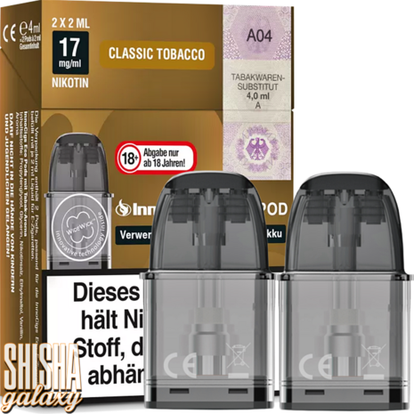 InnoCigs InnoCigs ECO - Classic Tobacco - Liquid Pod - Nikotin 17 mg - 2er Pack (4ml) InnoCigs InnoCigs ECO - Classic Tobacco - Liquid Pod - Nikotin 17 mg - 2er Pack (4ml)