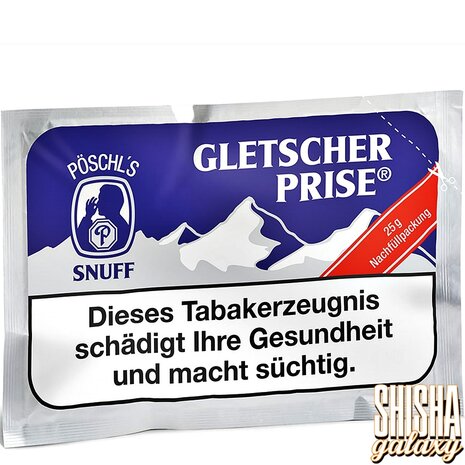 Pöschl Pöschl - Gletscher Prise - Snuff / Schnupftabak mit Nikotin - Beutel - 25g