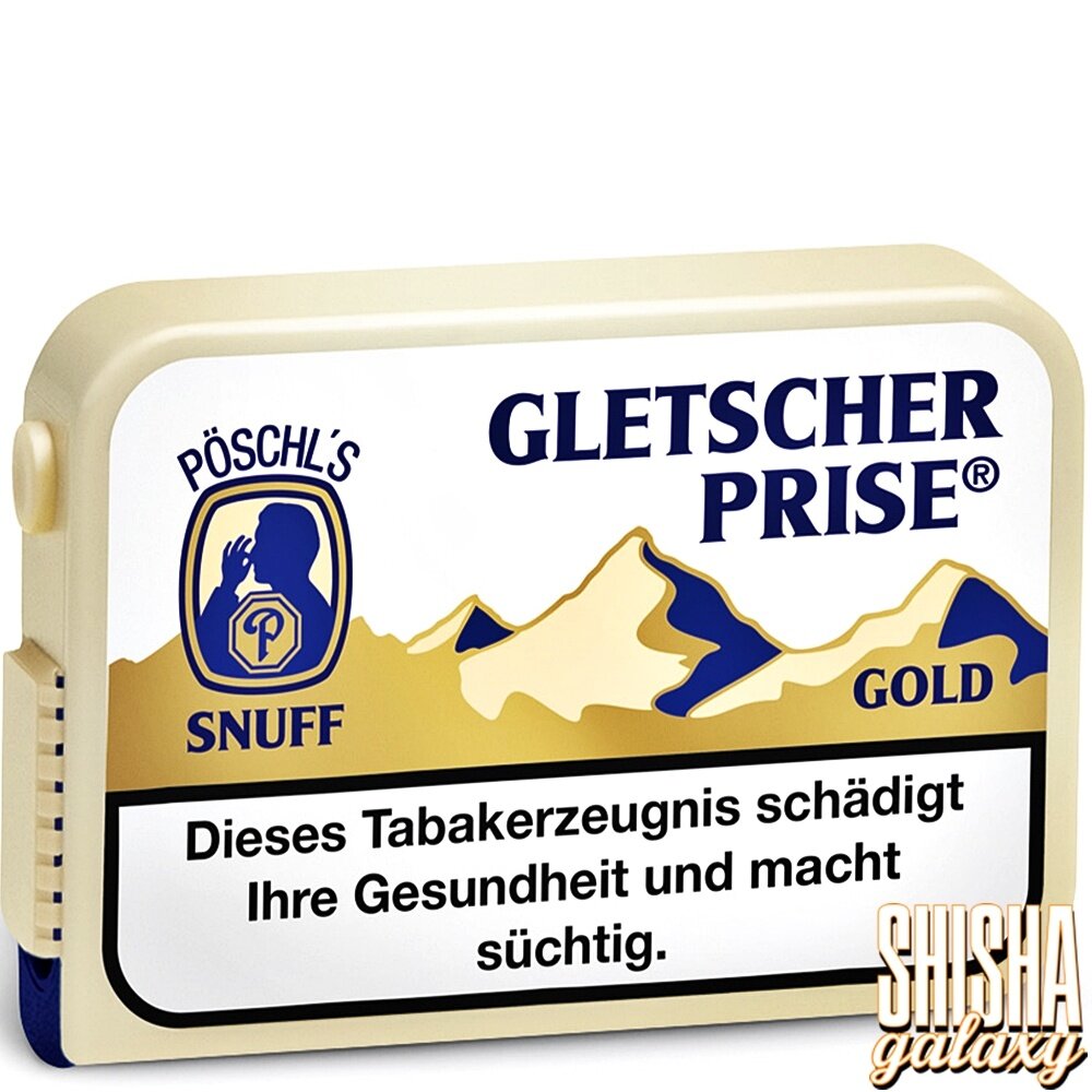 Pöschl Pöschl - Gletscher Prise Gold - Snuff / Schnupftabak mit Nikotin - Dose - 10g Pöschl Pöschl - Gletscher Prise Gold - Snuff / Schnupftabak mit Nikotin - Dose - 10g