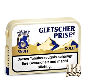 Pöschl Gletscher Prise Gold - Snuff / Schnupftabak - Dose - 10g Pöschl Gletscher Prise Gold - Snuff / Schnupftabak - Dose - 10g