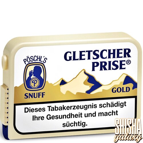 Pöschl Gletscher Prise Gold - Snuff / Schnupftabak - Dose - 10g