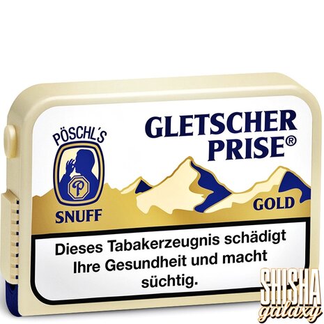 Pöschl Pöschl - Gletscher Prise Gold - Snuff / Schnupftabak mit Nikotin - Dose - 10g Pöschl Pöschl - Gletscher Prise Gold - Snuff / Schnupftabak mit Nikotin - Dose - 10g