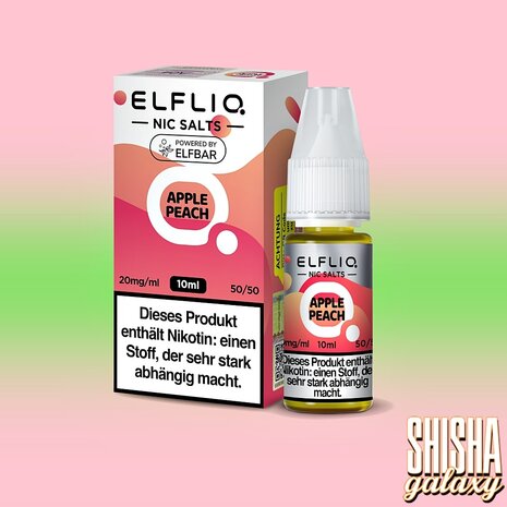 Elfliq ELFLIQ / Elfbar - Apple Peach - E-Liquid - Nikotin 10 mg/ml Elfliq ELFLIQ / Elfbar - Apple Peach - E-Liquid - Nikotin 10 mg/ml