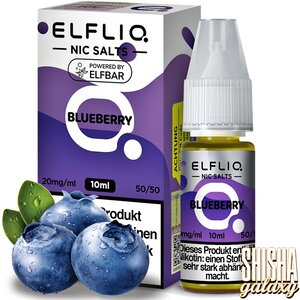 Elfliq Blueberry - E-Liquid - Nikotin 10 mg/ml Elfliq Blueberry - E-Liquid - Nikotin 10 mg/ml