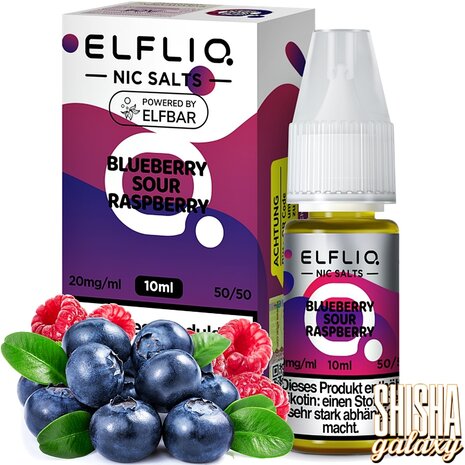 Elfliq ELFLIQ / Elfbar - Blueberry Sour Raspberry - E-Liquid - Nikotin 10 mg/ml Elfliq ELFLIQ / Elfbar - Blueberry Sour Raspberry - E-Liquid - Nikotin 10 mg/ml