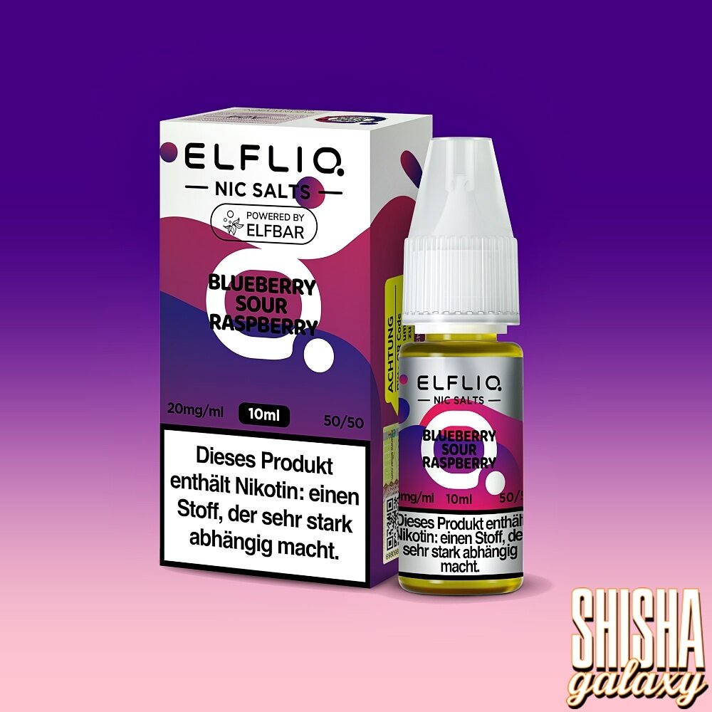 Elfliq ELFLIQ / Elfbar - Blueberry Sour Raspberry - E-Liquid - Nikotin 10 mg/ml Elfliq ELFLIQ / Elfbar - Blueberry Sour Raspberry - E-Liquid - Nikotin 10 mg/ml