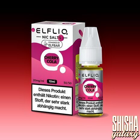 Elfliq ELFLIQ / Elfbar - Cherry Cola - E-Liquid - Nikotin 10 mg/ml Elfliq ELFLIQ / Elfbar - Cherry Cola - E-Liquid - Nikotin 10 mg/ml