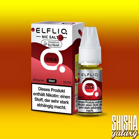 Elfliq ELFLIQ / Elfbar - Cola - E-Liquid - Nikotin 10 mg/ml Elfliq ELFLIQ / Elfbar - Cola - E-Liquid - Nikotin 10 mg/ml