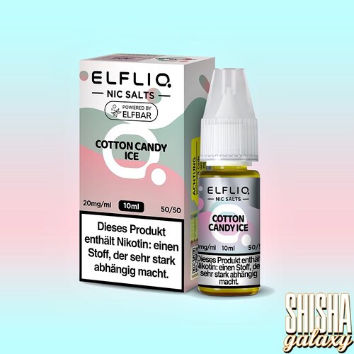 Elfliq ELFLIQ by Elf Bar - Cotton Candy Ice - Liquid - Nikotin 10 mg/ml