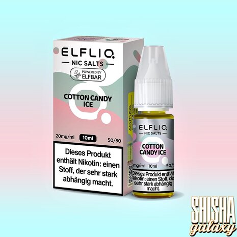 Elfliq ELFLIQ / Elfbar - Cotton Candy Ice - E-Liquid - Nikotin 10 mg/ml Elfliq ELFLIQ / Elfbar - Cotton Candy Ice - E-Liquid - Nikotin 10 mg/ml