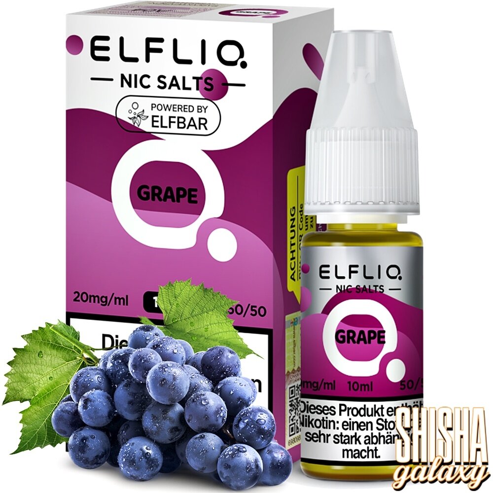 Elfliq ELFLIQ / Elfbar - Grape - E-Liquid - Nikotin 10 mg/ml Elfliq ELFLIQ / Elfbar - Grape - E-Liquid - Nikotin 10 mg/ml