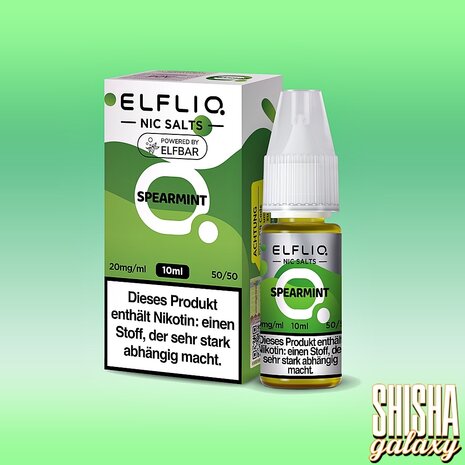 Elfliq ELFLIQ / Elfbar - Spearmint - E-Liquid - Nikotin 10 mg/ml Elfliq ELFLIQ / Elfbar - Spearmint - E-Liquid - Nikotin 10 mg/ml