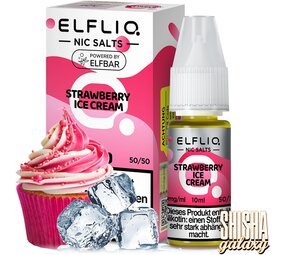 Elfliq Strawberry Ice Cream - E-Liquid - Nikotin 10 mg/ml Elfliq Strawberry Ice Cream - E-Liquid - Nikotin 10 mg/ml