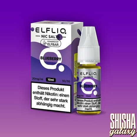 Elfliq ELFLIQ / Elfbar - Blueberry - E-Liquid - Nikotin 20 mg/ml Elfliq ELFLIQ / Elfbar - Blueberry - E-Liquid - Nikotin 20 mg/ml