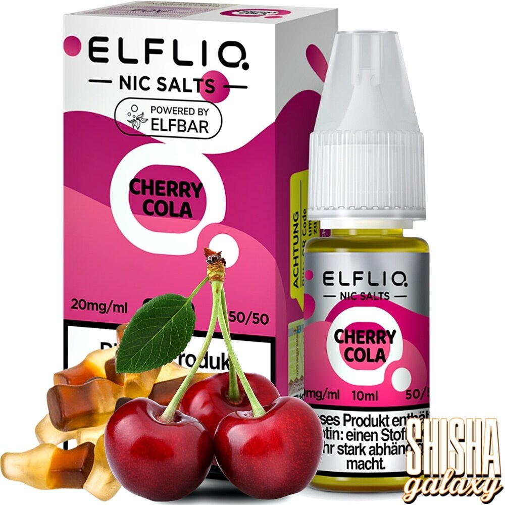 Elfliq ELFLIQ / Elfbar - Cherry Cola - E-Liquid - Nikotin 20 mg/ml Elfliq ELFLIQ / Elfbar - Cherry Cola - E-Liquid - Nikotin 20 mg/ml