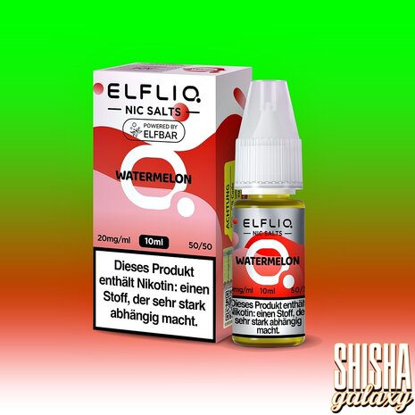 Elfliq ELFLIQ / Elfbar - Watermelon - E-Liquid - Nikotin 20 mg/ml Elfliq ELFLIQ / Elfbar - Watermelon - E-Liquid - Nikotin 20 mg/ml