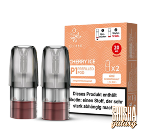 Elfbar P1 - Mate 500 - Cherry Ice - Liquid Pod - Nikotin 20 mg - 2er Pack Elfbar P1 - Mate 500 - Cherry Ice - Liquid Pod - Nikotin 20 mg - 2er Pack