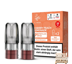 Elfbar P1 - Mate 500 - Cherry Peach Lemonade - Liquid Pod - Nikotin 20 mg - 2er Pack Elfbar P1 - Mate 500 - Cherry Peach Lemonade - Liquid Pod - Nikotin 20 mg - 2er Pack