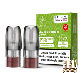 Elfbar P1 - Mate 500 - Kiwi Passion Fruit Guava - Liquid Pod - Nikotin 20 mg - 2er Pack Elfbar P1 - Mate 500 - Kiwi Passion Fruit Guava - Liquid Pod - Nikotin 20 mg - 2er Pack