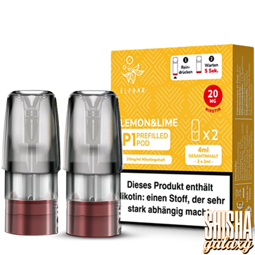Elf Bar Mate 500 - Lemon Lime - Liquid Pod - Nikotin 20 mg - 2er Pack