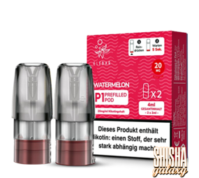 Elfbar P1 - Mate 500 - Watermelon - Liquid Pod - Nikotin 20 mg - 2er Pack Elfbar P1 - Mate 500 - Watermelon - Liquid Pod - Nikotin 20 mg - 2er Pack