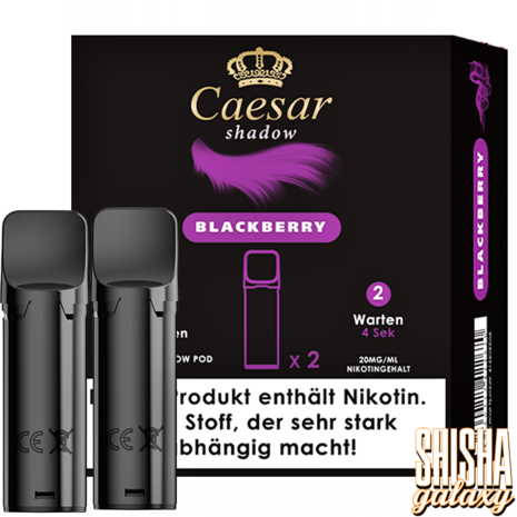 Caesar Caesar Shadow - Blackberry - Liquid Pod - 2 ml - Nikotin 20 mg - 2er Pack (4ml) Caesar Caesar Shadow - Blackberry - Liquid Pod - 2 ml - Nikotin 20 mg - 2er Pack (4ml)