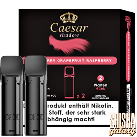 Caesar Caesar Shadow - Strawberry Grapefruit Raspberry - Liquid Pod - 2 ml - Nikotin 20 mg - 2er Pack (4ml) Caesar Caesar Shadow - Strawberry Grapefruit Raspberry - Liquid Pod - 2 ml - Nikotin 20 mg - 2er Pack (4ml)