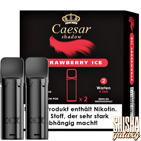 Caesar Caesar Shadow - Strawberry Ice - Liquid Pod - 2 ml - Nikotin 20 mg - 2er Pack (4ml) Caesar Caesar Shadow - Strawberry Ice - Liquid Pod - 2 ml - Nikotin 20 mg - 2er Pack (4ml)