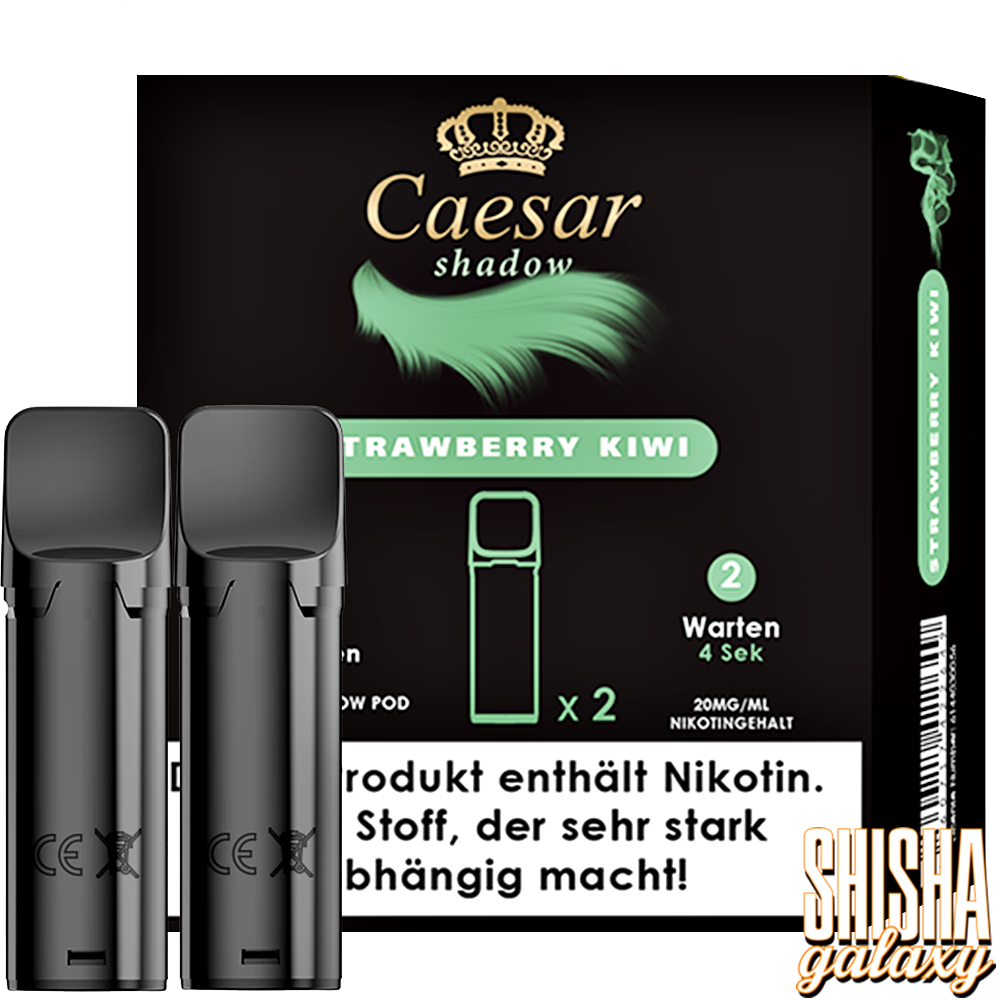 Caesar Caesar Shadow - Strawberry Kiwi - Liquid Pod - 2 ml - Nikotin 20 mg - 2er Pack (4ml) Caesar Caesar Shadow - Strawberry Kiwi - Liquid Pod - 2 ml - Nikotin 20 mg - 2er Pack (4ml)