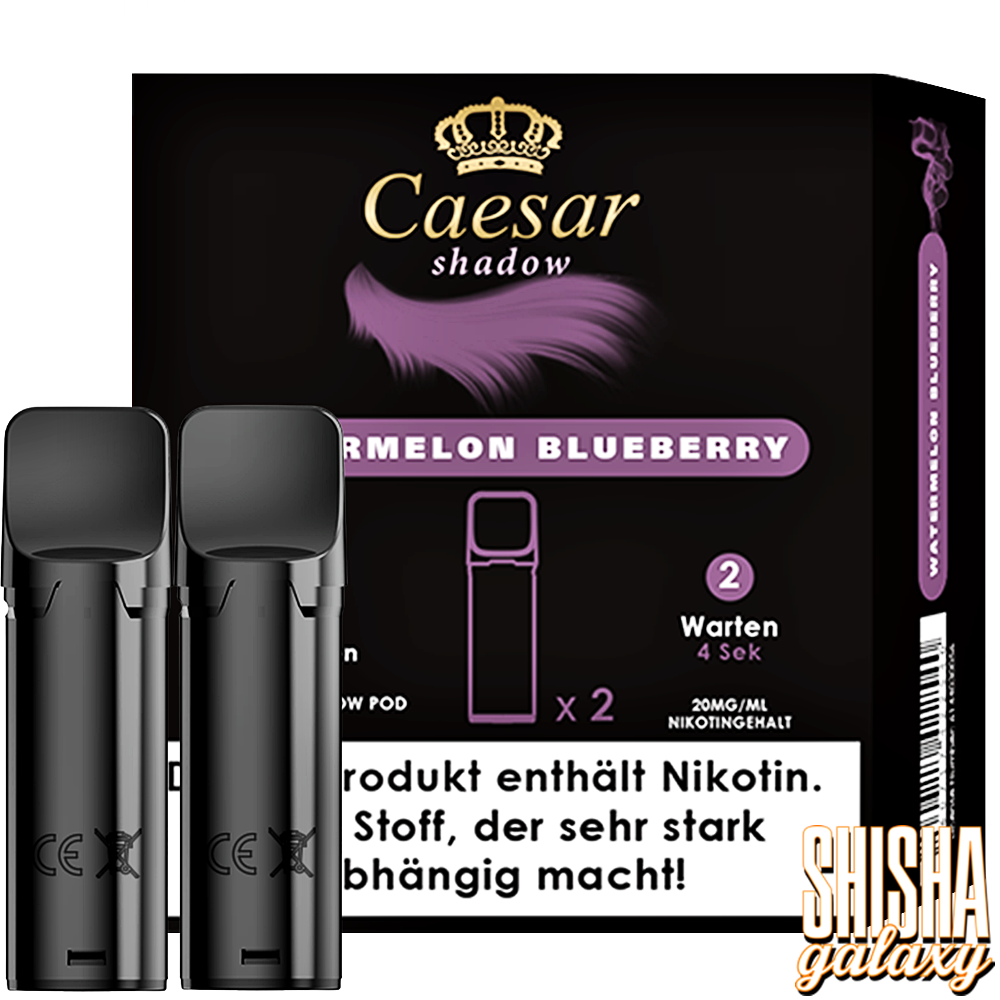 Caesar Caesar Shadow - Watermelon Blueberry - Liquid Pod - 2 ml - Nikotin 20 mg - 2er Pack (4ml) Caesar Caesar Shadow - Watermelon Blueberry - Liquid Pod - 2 ml - Nikotin 20 mg - 2er Pack (4ml)
