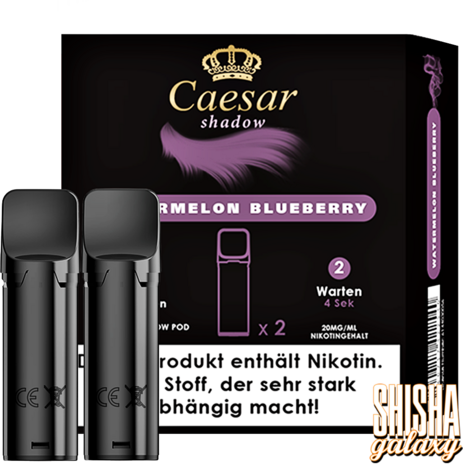 Caesar Caesar Shadow - Watermelon Blueberry - Liquid Pod - 2 ml - Nikotin 20 mg - 2er Pack (4ml) Caesar Caesar Shadow - Watermelon Blueberry - Liquid Pod - 2 ml - Nikotin 20 mg - 2er Pack (4ml)