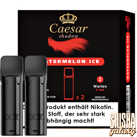Caesar Caesar Shadow - Watermelon Ice - Liquid Pod - 2 ml - Nikotin 20 mg - 2er Pack (4ml)