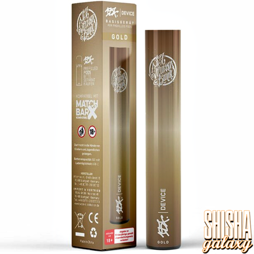 187 Strassenbande 187 Strassenbande - Prefilled Pod Kit - Akku 500 mAh - Gold (Wiederaufladbare Mehrweg E-Zigarette)