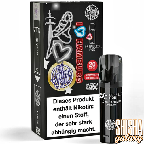 187 Strassenbande 187 Strassenbande - I Love Hamburg - Liquid Pod - 2 ml - Nikotin 20 mg - 10er Pack