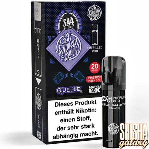 187 Strassenbande 187 Strassenbande - SA4 Edition Quelle - Liquid Pod - 2 ml - Nikotin 20 mg - 10er Pack