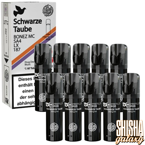 187 Strassenbande 187 Strassenbande - Schwarze Taube - Liquid Pod - 2 ml - Nikotin 20 mg - 10er Pack