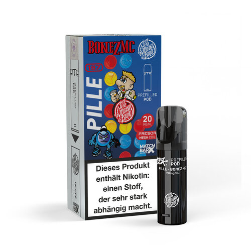 187 Strassenbande 187 Strassenbande - Bonez MC Pille - Prefilled Liquid Pod - 2 ml / Nikotin 20 mg