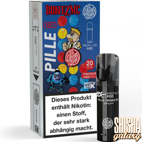 187 Strassenbande 187 Strassenbande - Bonez MC Pille - Liquid Pod - 2 ml / Nikotin 20 mg 187 Strassenbande 187 Strassenbande - Bonez MC Pille - Liquid Pod - 2 ml / Nikotin 20 mg