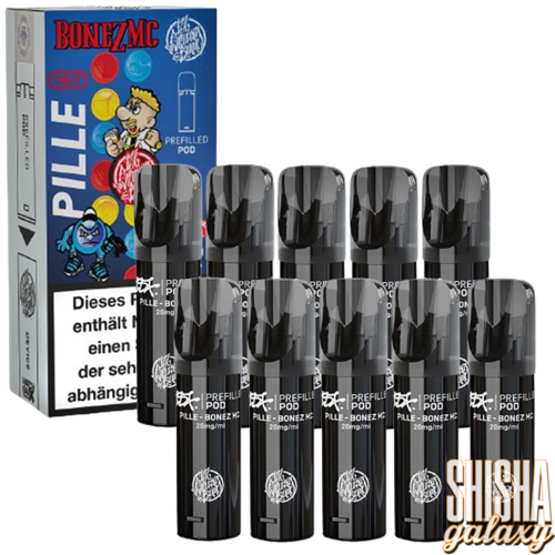 187 Strassenbande 187 Strassenbande - Bonez MC Pille - Liquid Pod - 2 ml - Nikotin 20 mg - 10er Pack